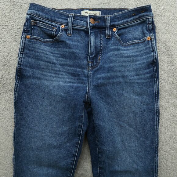 Madewell Jeans Women's Size 28P Blue Mid-Rise Stovepipe Skinny Denim 26" Inseam - Picture 12 of 16